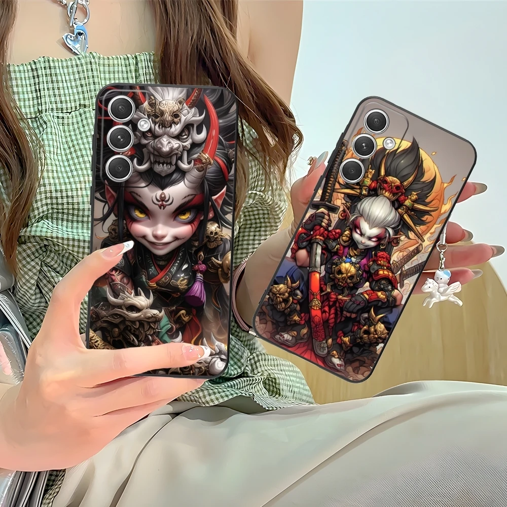 Чехол для мобильного телефона с рисунком Демонная девушка Samsung M55 35 15 54 34 14 33 23 13 42 32
