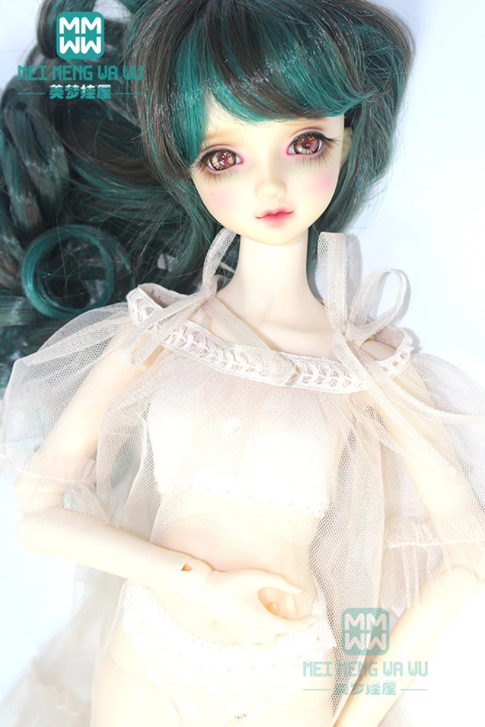 

Парик для кукол 1/3 1/4 1/6 BJD/Аксессуары для кукол SD, подходящие длинные куклы Wavey, волосы черного, коричневого, темно-зеленого цвета 096