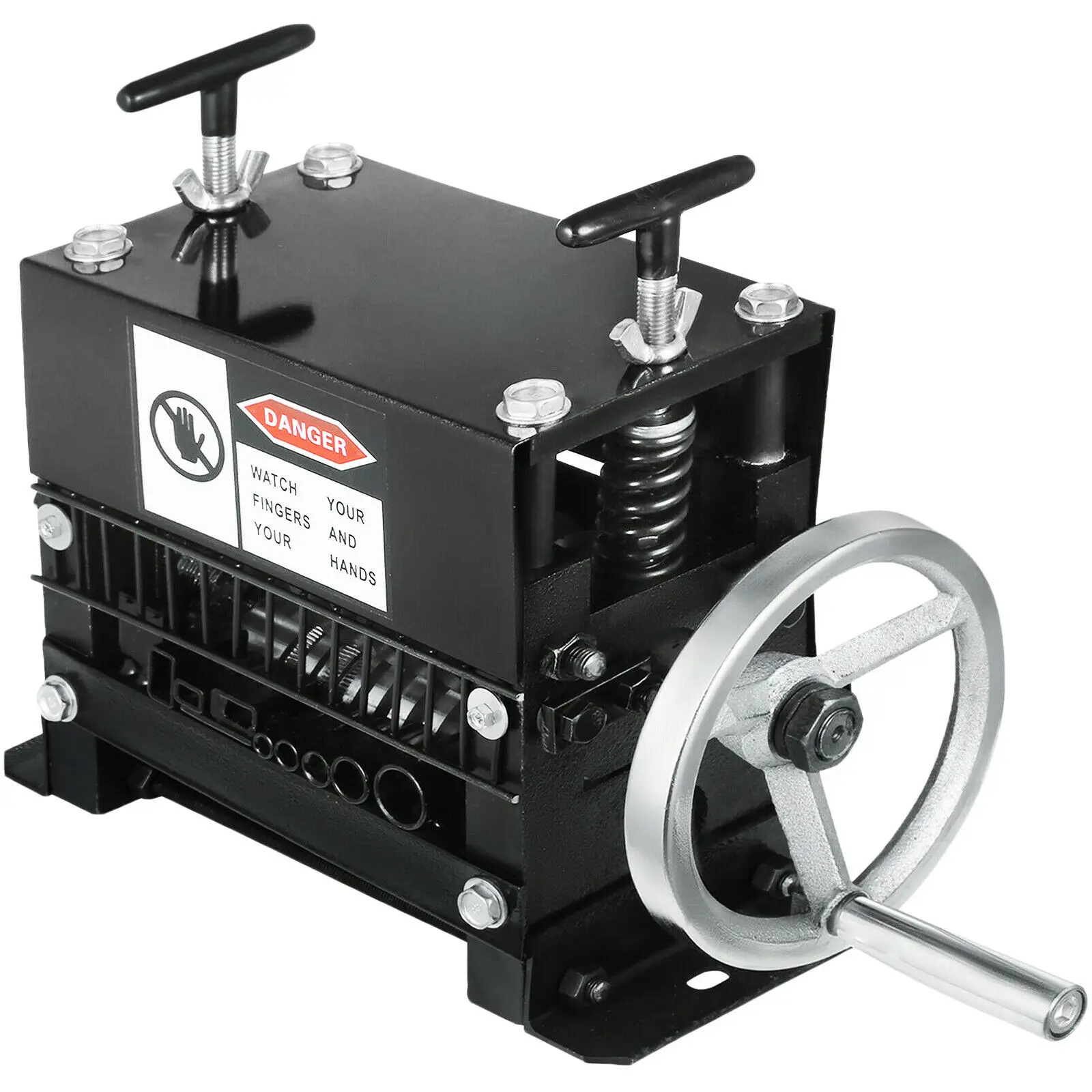 

Black Manual Wire Stripping Machine 1-20mm 10 Cavities Steel Sheet Cable Stripping