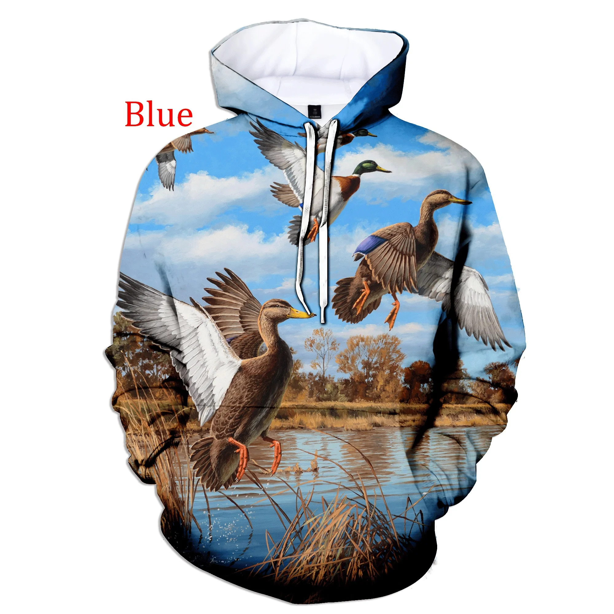 

New Duck Hunting 3D Hoodie Men Funny Print Fashion Hoodie