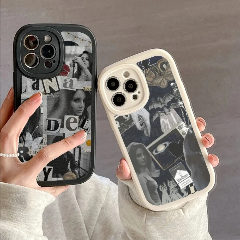 Lana Del Rey Singer Phone Case For IPhone 14 11 12 13 Lambskin Silicone Pro Max Mini X XR XS 7 8 Plus Couple