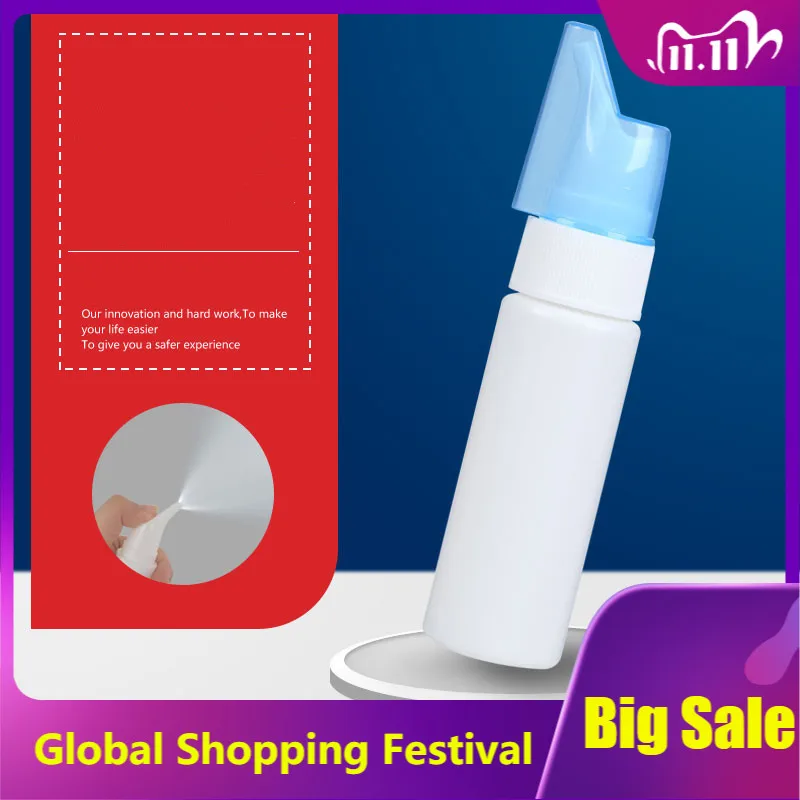 

Fashion New Empty Bottle Portable Nasal Wash Neti Pot Adult Child Nose Health Care Anti Allergic Sterilization Nose Cleaning