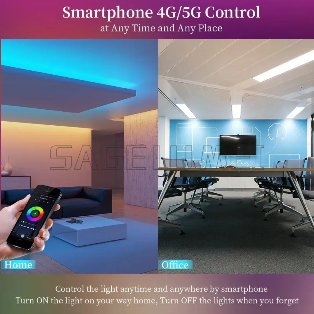 Фото WB5 LM091 WiFi Bluetooth 5 в 1 светодиодный контроллер Smart Life APP или Tuya Smart APP для управления RGB RGBW CCT Диммер светодиодных лент Дистанционное управление №5