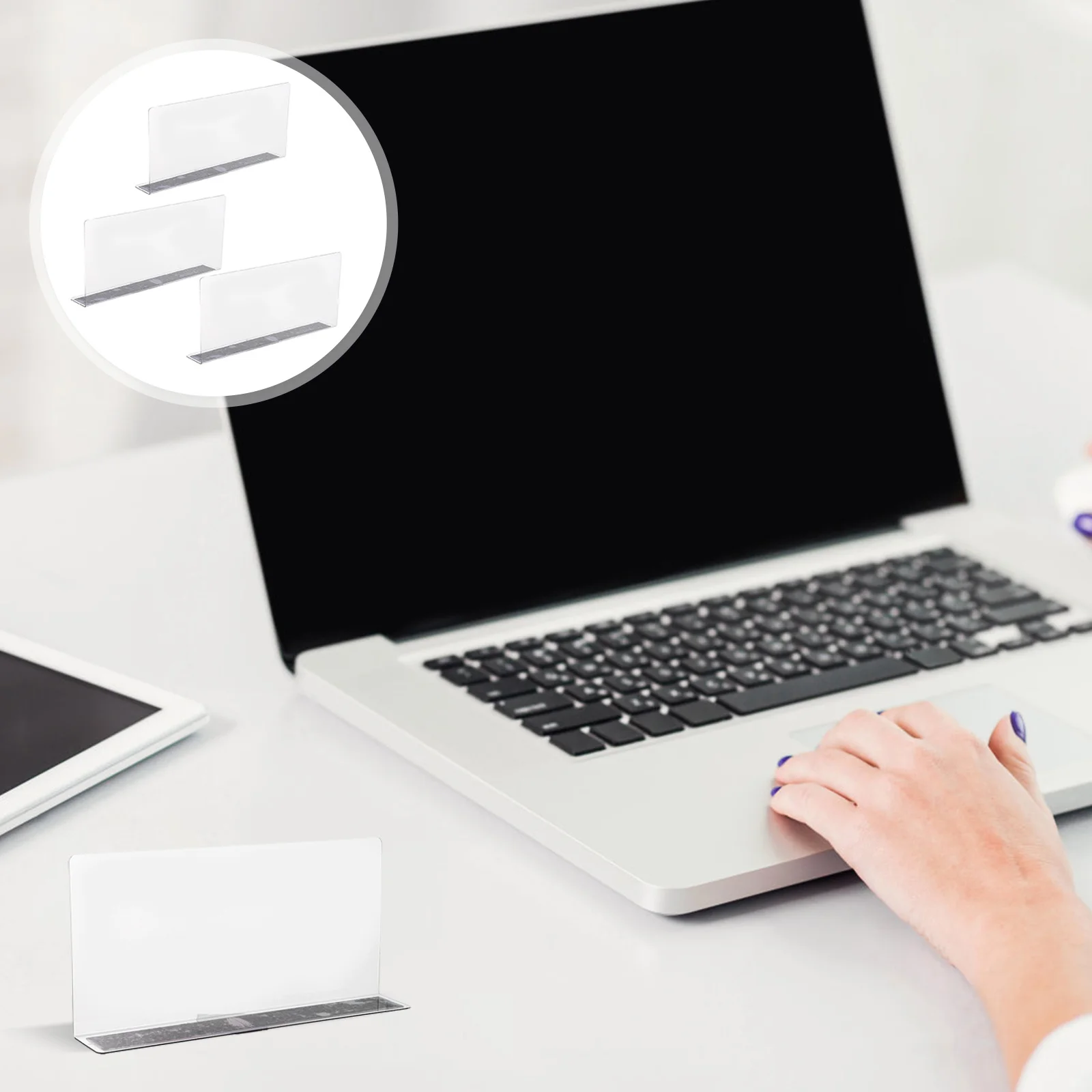 

3 Pcs Closet Shelf Organizer Commodity Clapboards Clapperboard Clear Dividers Closets Acrylic Repisas Store Goods Separators