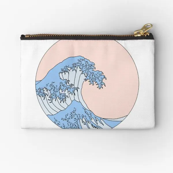 

Aesthetic Wave Zipper Pouches Panties Underwear Women Coin Pure Packaging Bag Socks Wallet Key Cosmetic Small Men Storage Money