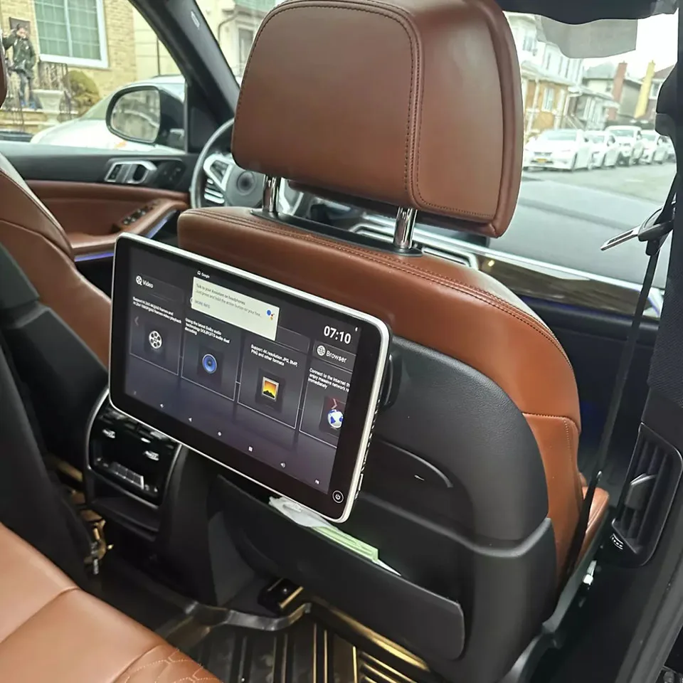 Фото Экран телевизора BacK для BMW X5 G05 X6 G06 X7 G07 Система развлечений на заднем сиденье Подголовник Android с автомобильной подушкой Монитор Plug & Play №3