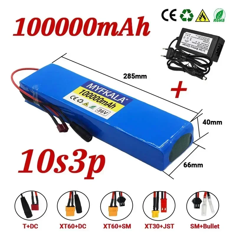 Литиевый аккумулятор 10S3P 1000 Вт