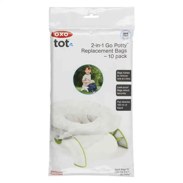 Tot Go Potty Replacement Bags, 10 Pack