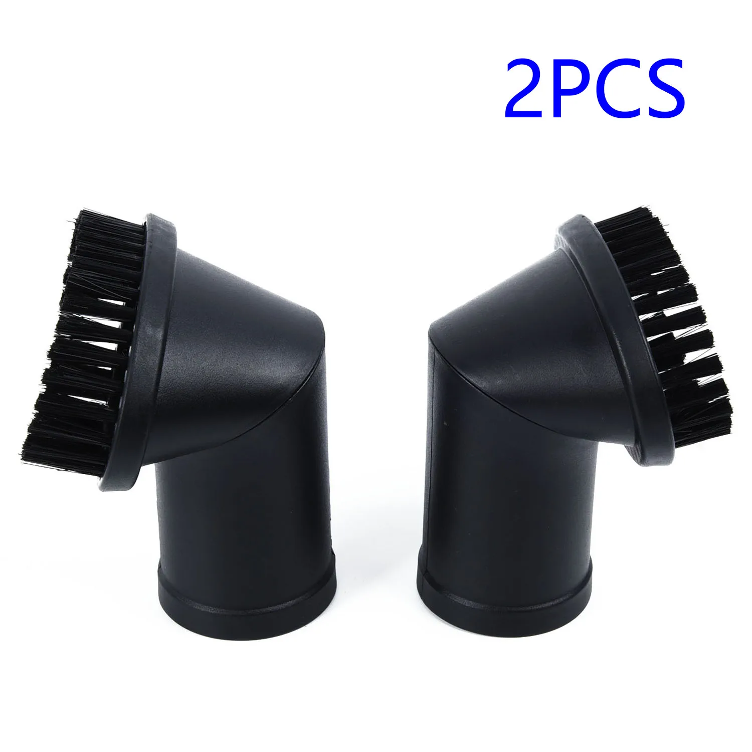 

2pcs 35mm Round Dust Brush Bristle Brush Head Replacement Parts Black Vacuum Cleaner Cleaning Brush Attachment
