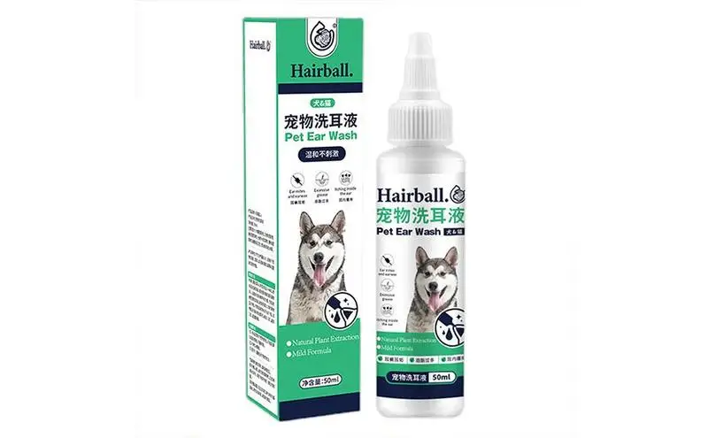 

50ml Pet Ear Cleaner Cat And Dogs Ear Drops Cleansing Soothing Ear Odor Removal Canine Mite Control Soothe Itching