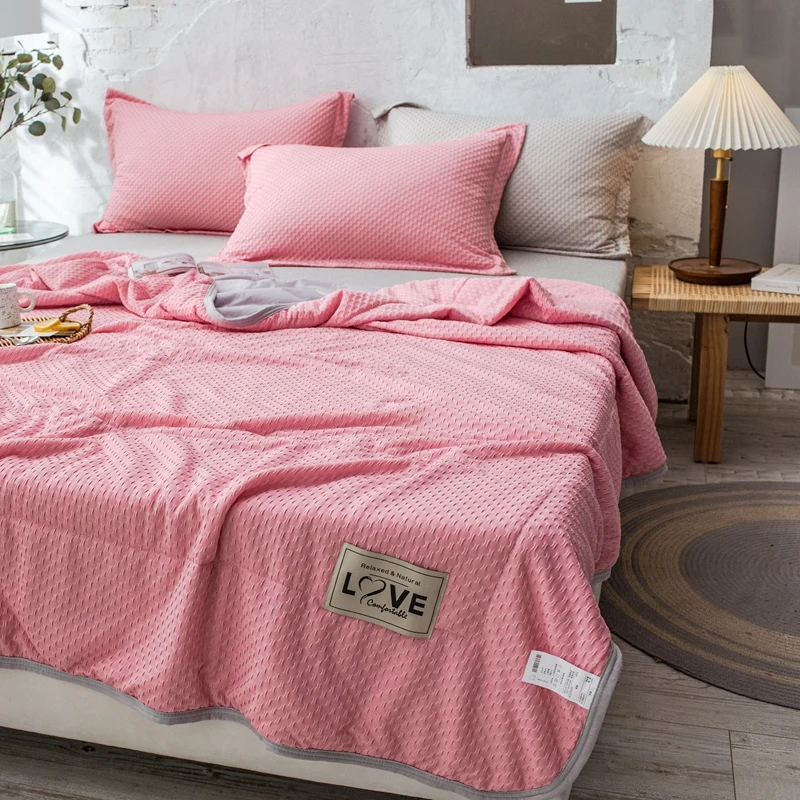 

Soft Soild Blanket Warm And Comfortable Bedding Blankets Large Thick Fleece Sofa Blanket Small Fluffy Bedding Children Blankets