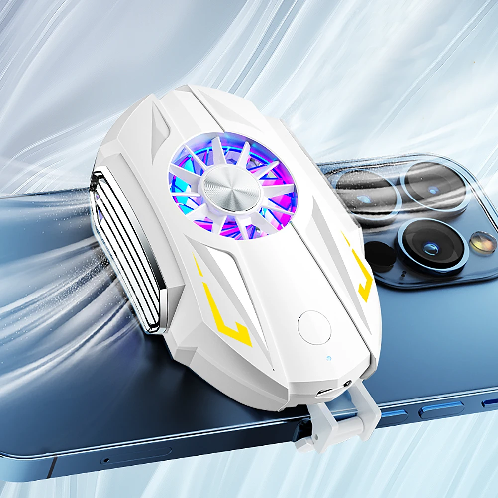 

Mini Cooling Clip For Iphone/samsung/xiaomi Air-cooled Cooler Turbo Hurricane Fan Radiator Cell Phone Cool Heat Sink Portable