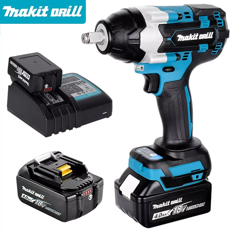 

Новый True 600N.M беспроводной ключ 18V бесщеточный ключ 1/2 inch для ремонта автомобиля 18V литиевая батарея