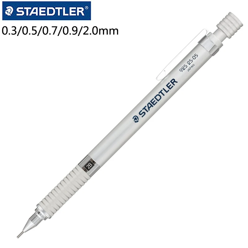 Механический карандаш Staedtler 925 Серебряная серия 0 3 5 7 9 мм автоматический с