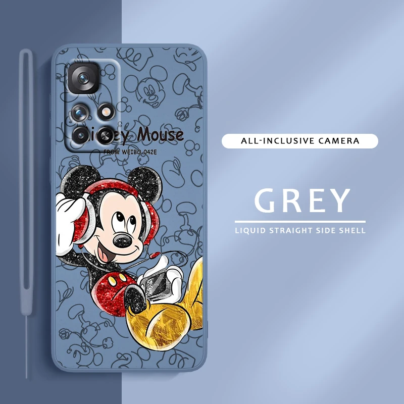 

Disney Minnie Cute For Redmi K60 K50 K40 K30 K20 10C X 9C T AT A 8A 7A Gaming Pro Plus Liquid Rope Phone Case