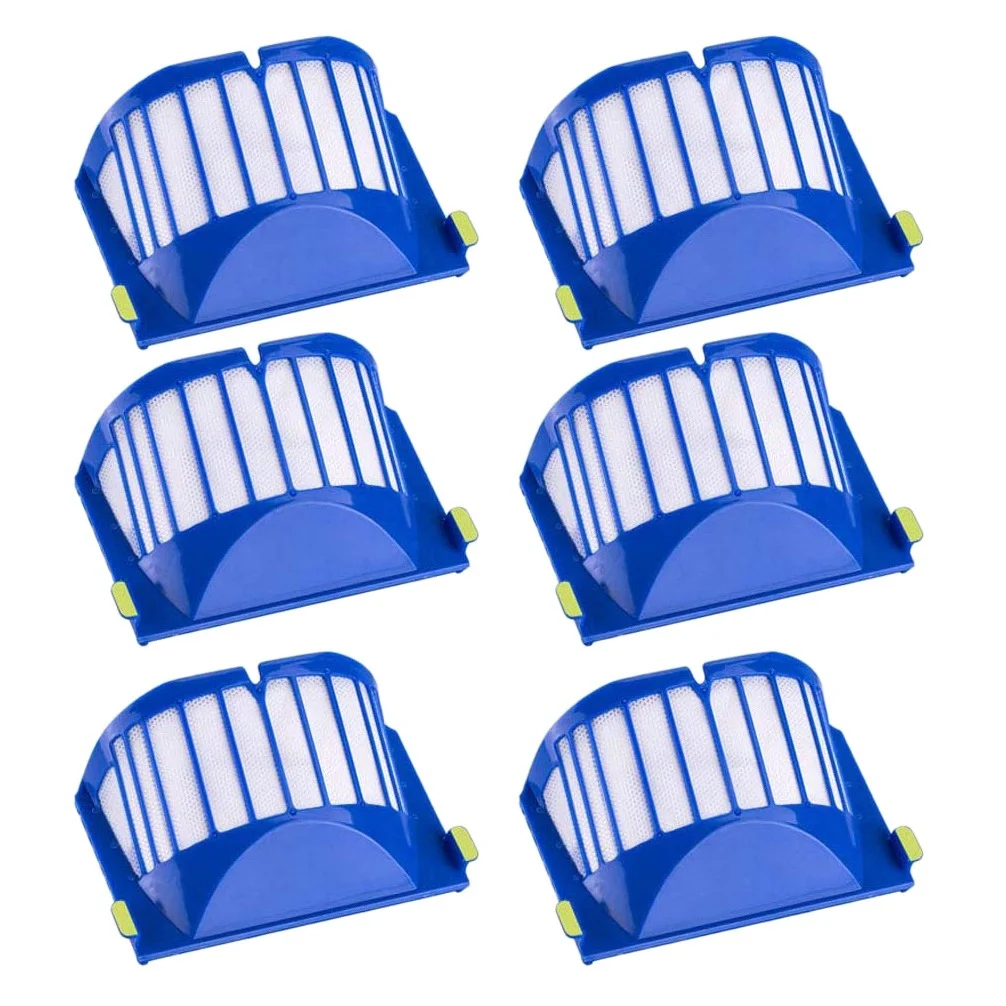 

Сменный фильтр Hepa для IRobot Roomba, 6 шт., аксессуары для пылесосов IRobot Roomba 500, 600, 528, 552, 564, 610, 630, 650, 660, 670