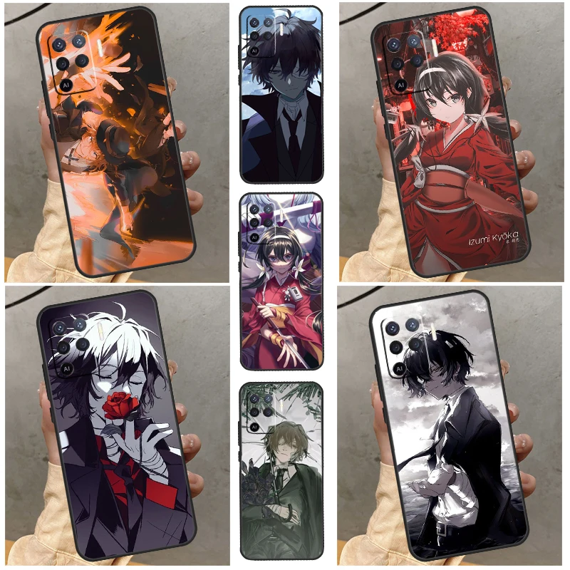 Anime Bungou Stray Dogs Case For OPPO A17 A57 A77 A76 A96 A54s A57s A94 A74 A54 A53 A31 A5 A9 A52 A72 A93 A15 A16