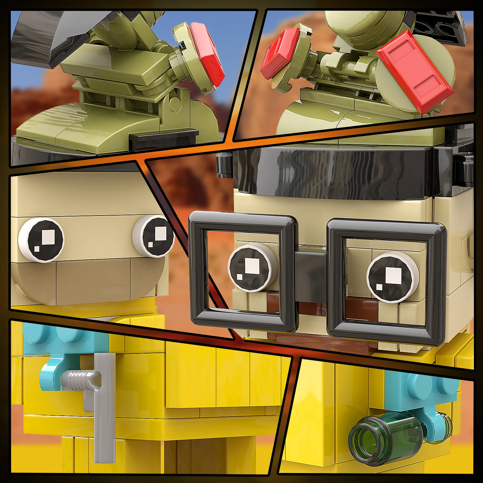 Конструктор классический из фильма во все тяжкие с белыми и розовыми персонажами