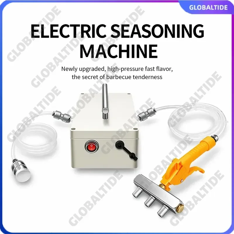 Фото Электрический инжектор для маринования мяса под высоким давлением, насос для инъекций солевого раствора для бекона, электрический шприц для маринада №2