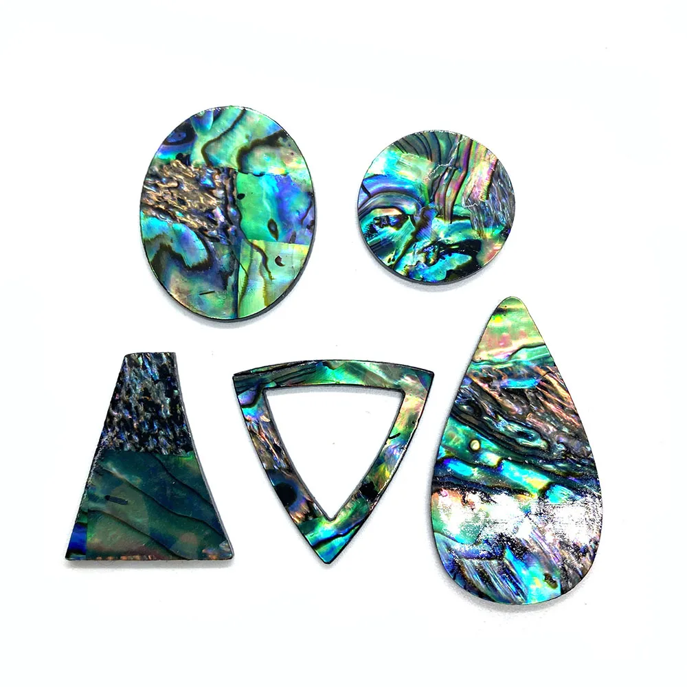 Бусины из натуральной морской ракушки круглые односторонние бусины в форме