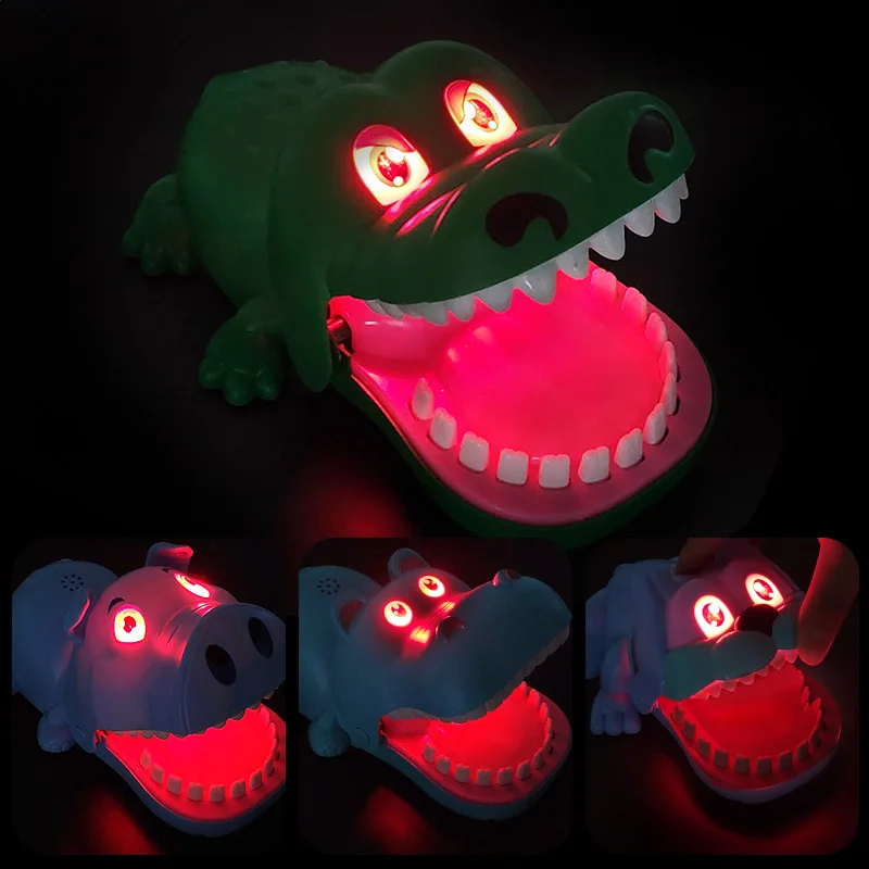 

Scary Sound Bite Finger Game Toy Mouth Dentist Funny Dinosaur Pulling Teeth Games Toys Child Interactive Novelty Gag Trick Jokes