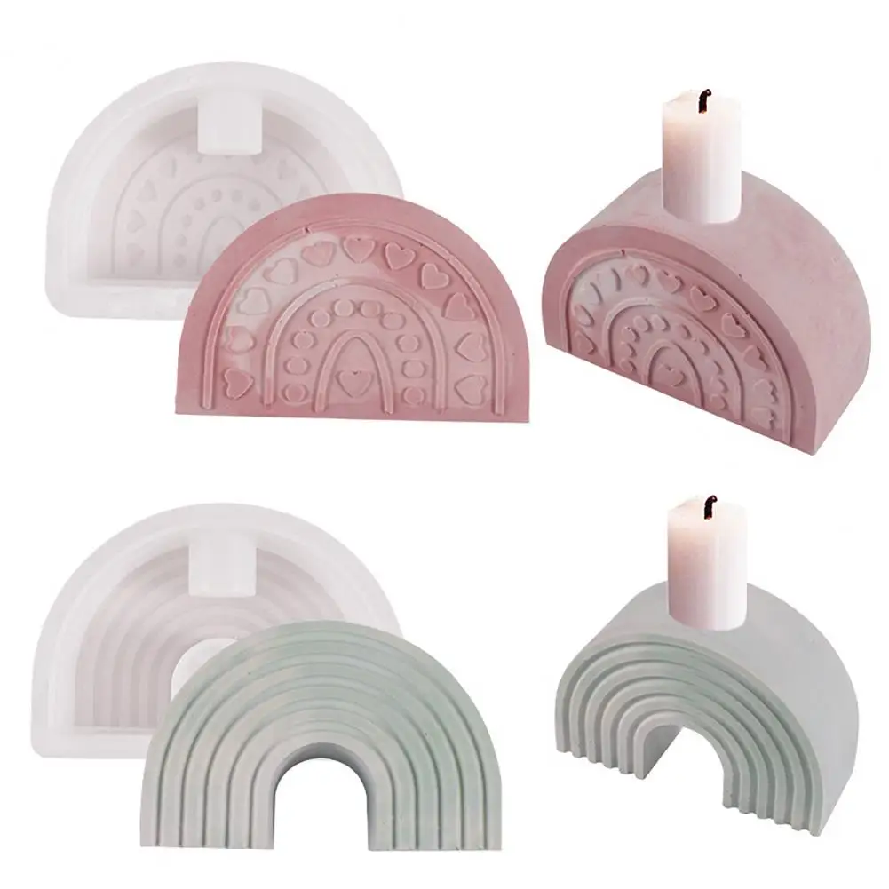 Rainbow Bridges Candle Holder Tray Casting Molds Diy Tool