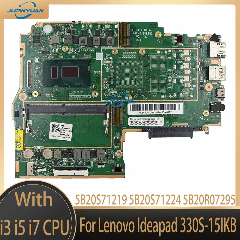 

Fru: 5B20S71219 5B20S71224 5B20R07295 для Lenovo Ideapad 330S-15IKB материнская плата для ноутбука с процессором i3 i5 i7 100% тестовая работа