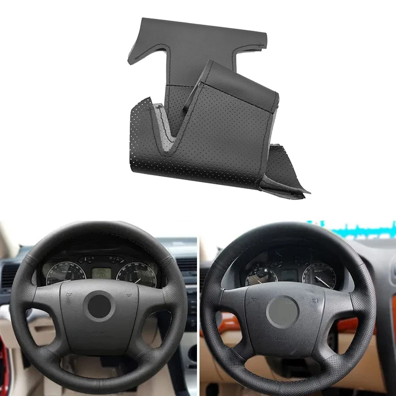 

Черная перфорированная кожа из микрофибры для Skoda Octavia Fabia 2004 - 2009 Superb Roomster 2006 2007 2008