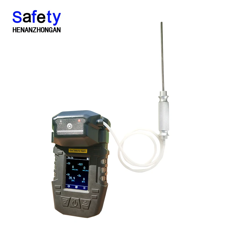 portable multi-gas detector, combustible gas 6 in 1 gas analysis meter