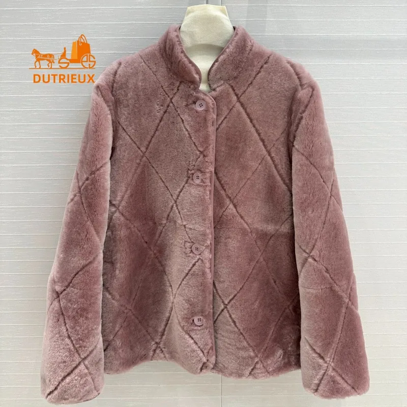 24 новых зимних женских шуба из натурального меха элегантная короткая маленькая с