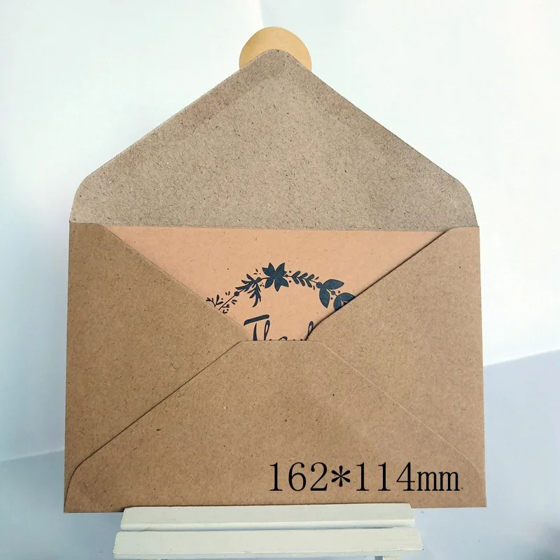 

100pcs Kraft Paper Brown 162*114mm Paper Envelopes