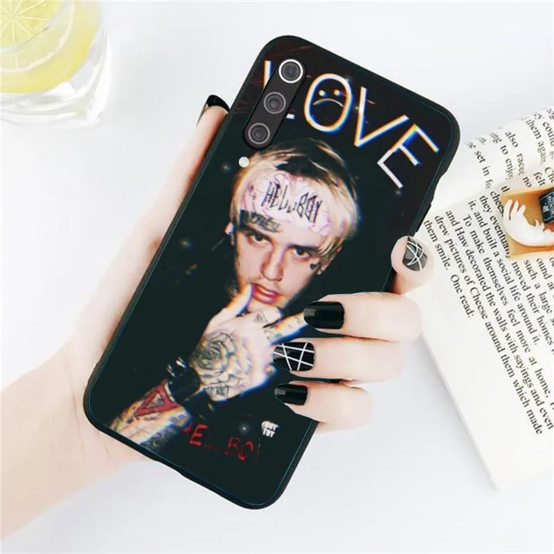 Мягкий чехол Lil Peep Bo для телефона Xiaomi Redmi Note 11 10 9T 8 7 Pro 9 9A 9C 6 мягкий черный |