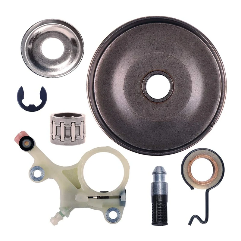 

325Inch 7T Clutch Drum Spur Sprocket Oil Pump Kit For Stihl MS271 MS291 MS271C MS291C Chainsaws Oiler Gear Bearing