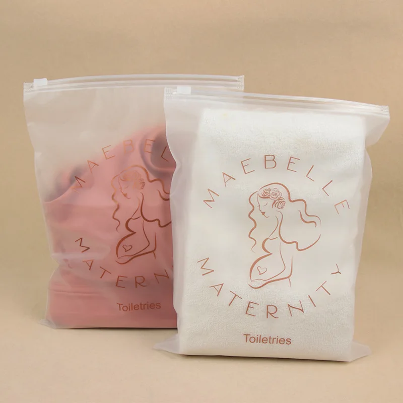 50 szt. Niestandardowe przechowywanie matowych torebek na zamek błyskawiczny Odzież domowa Koszule Biznesowe torby do pakowania produktów dla