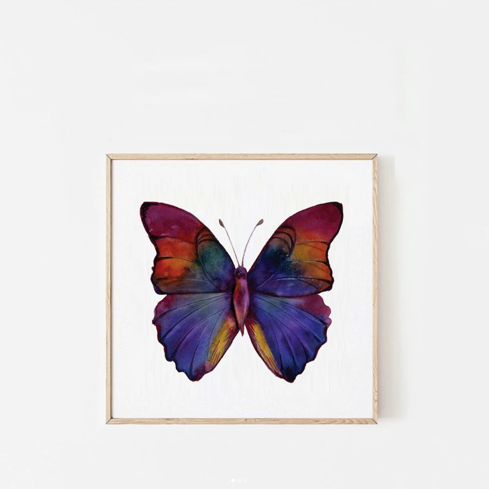 

Butterfly Canvas Painting Art Posters Wall Decor Pictures for Home Design Bedroom Decor Insect Aesthetic Room Decor Canvas