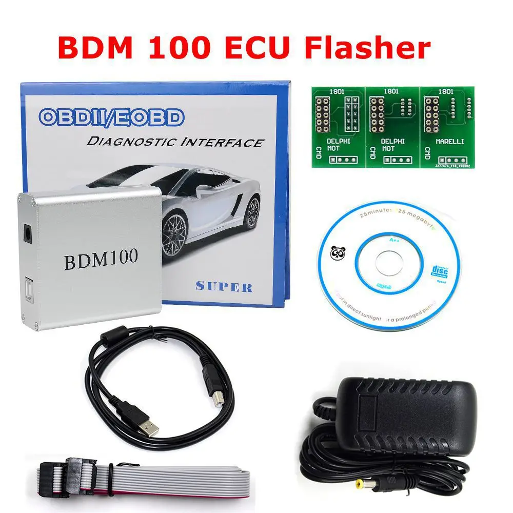 Фото Для VSTM NEWLY BDM100 V1255 Профессиональный ECU ECU Flasher Чип-тюнинг Программатор Интерфейс BDM 100 ECU Flasher Code Reader OBDII №1