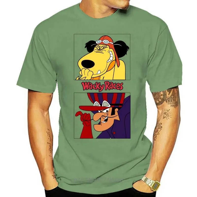 Мультяшная футболка Wacky Race V3 Muttley член Tv Series (черная), все размеры, стандартная Бесплатная доставка, футболки