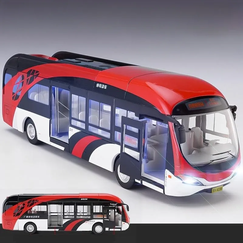 Diecast Alloy Miniature Model Pull Back Doors Openable Sound & Light Collection Gift For Boy, Kid