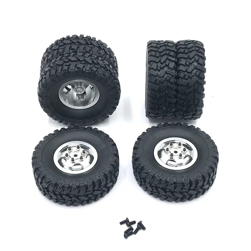 

Metal Upgrade Front Single Rear Dual Wheel Hub Tires For WPL C14 C24 B14 B16 B24 B36 C44 C34 HengLong FeiYu JJRC RC Car Parts