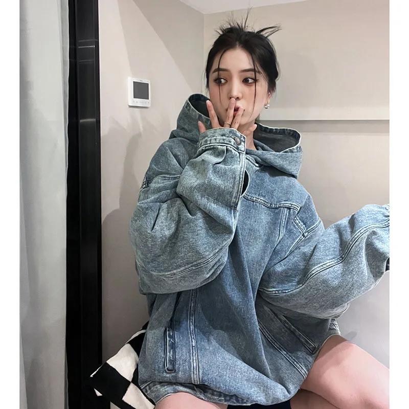 Женская джинсовая куртка новый стиль женский весенний Американский винтажный