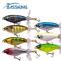 bassking whopper plopper fishing lure 68mm 85mm topwater pencil artificial hard bait soft rotating tail wobblers fishing tackle