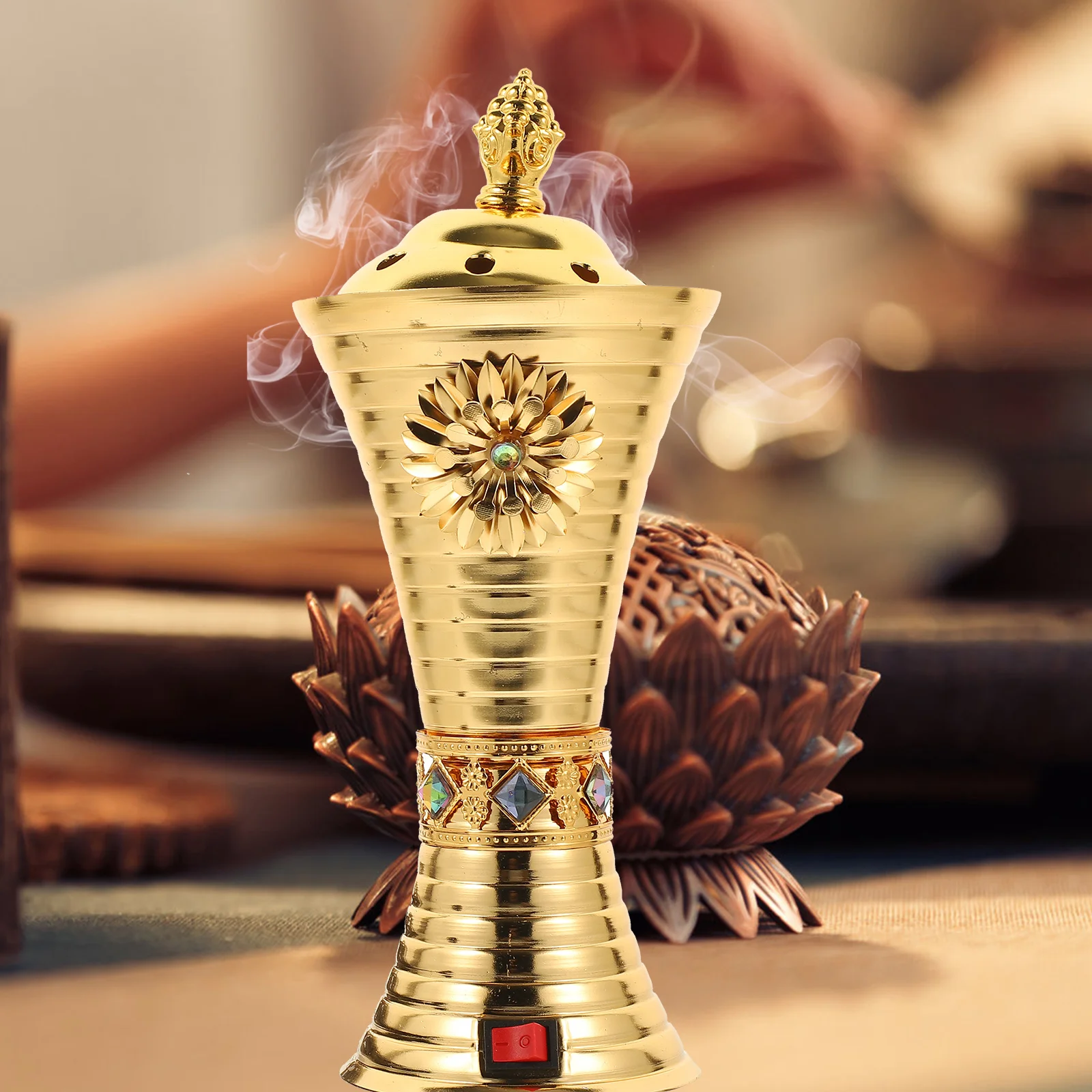 

Stick Cone Coil Holder Plug-in Burner Light House Decorations Home Aroma