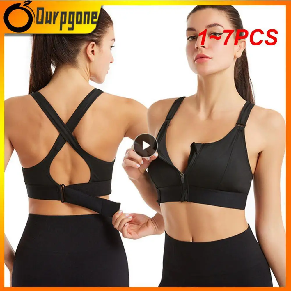 

1-7 шт., женский спортивный бюстгальтер без стальных колец