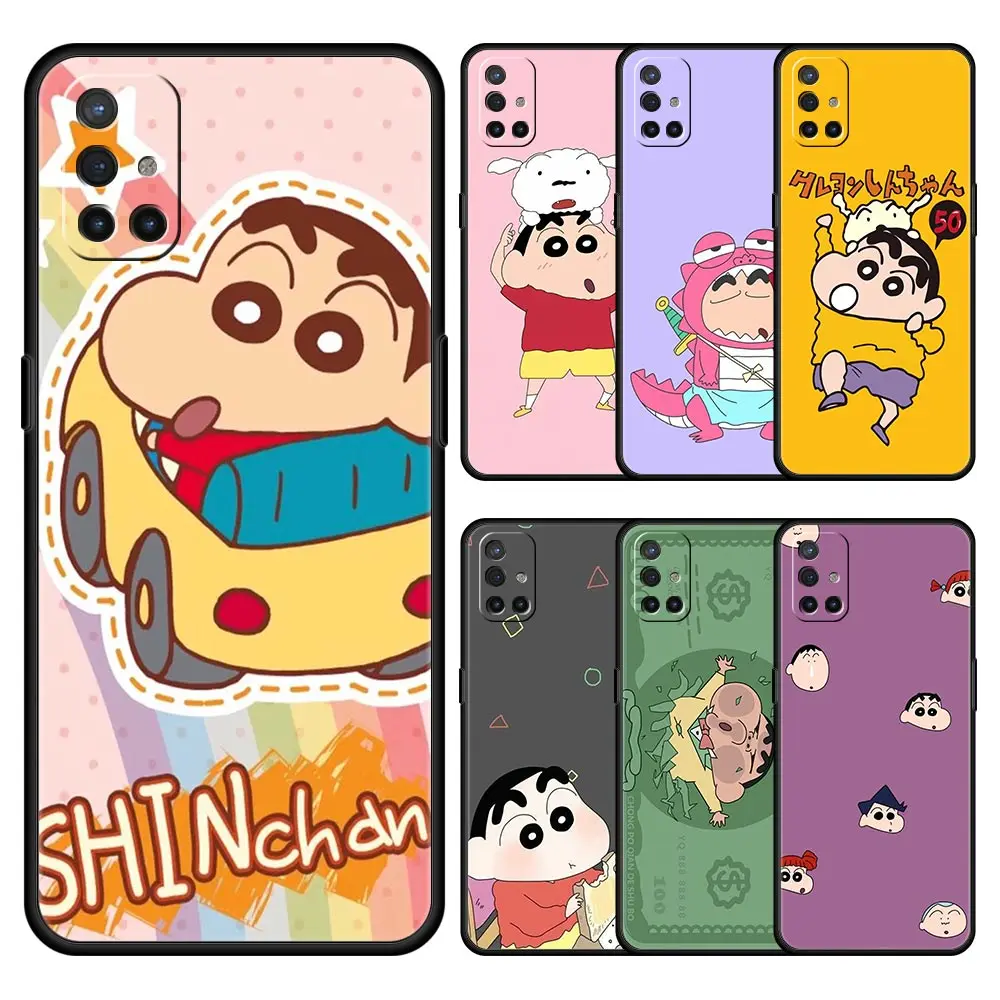 

Crayon Shin-chan Cute чехол для телефона аниме для OnePlus 9 8 7 7T 10 Pro 9RT 9R 8T Nord N100 N200 N10 CE 2 5G Z, мягкий черный Чехол