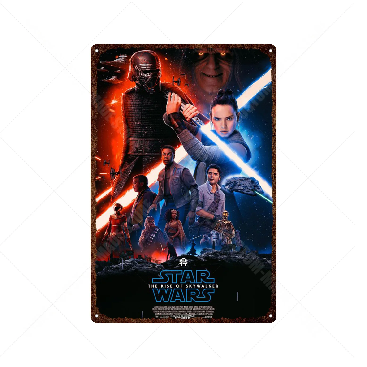 Плакаты из фильма Звездные войны жестяные таблички с изображением супергероев
