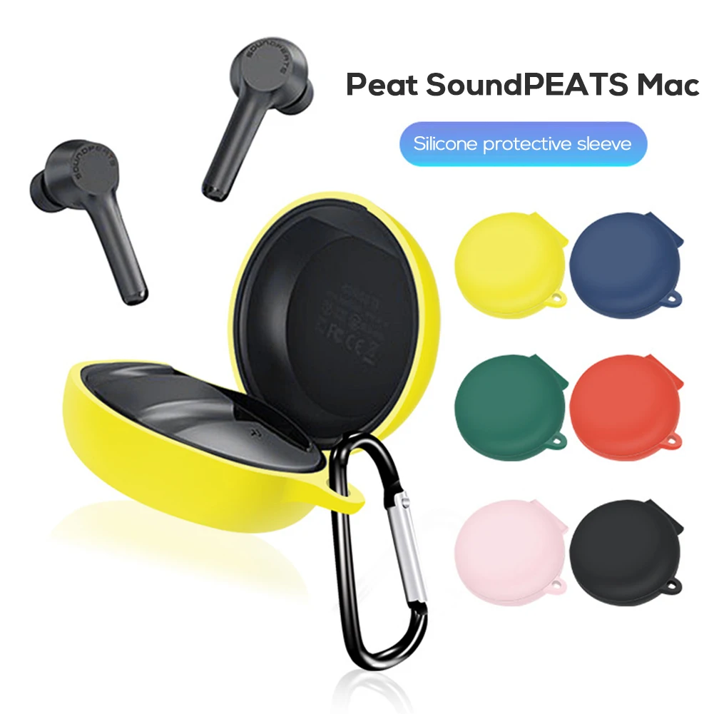 

Чехол для беспроводных наушников SoundPEATS Mac, Bluetooth-Совместимый телефон, гарнитура, защитный чехол для наушников, аксессуары