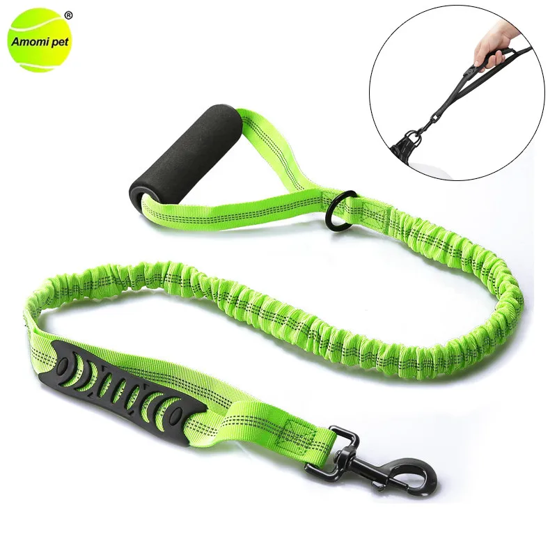

Strong Dog Leash Belt Double Hand Pet Traction Rope Outdoor Walking Running Reflective Dog Leashes Pets Supplies