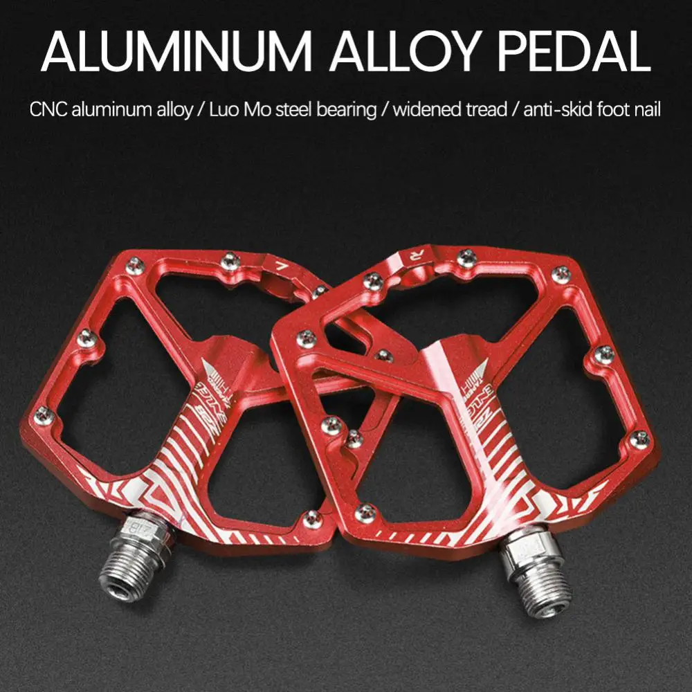 

Bike Pedals Aluminum Alloy Anti-slip Pedals Ultralight Sealed Bearing One-piece MTB Road Mountain Cycling Pedal
