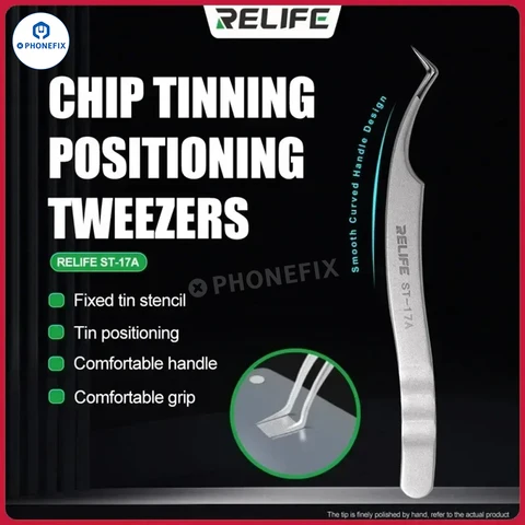 SUNSHINE ST-17A Сверхточный пинцет для мобильного телефона, пинцет для позиционирования микросхем, оловянный посадка, ремонт трафарета BGA