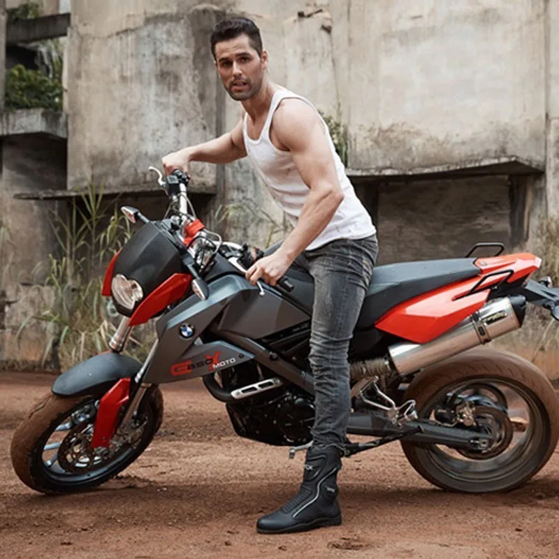 ARCX мотоциклетные ботинки для мужчин и женщин обувь пар гоночные